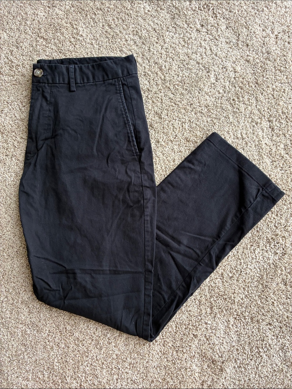 Men's Black Pants - Classic Straight Fit